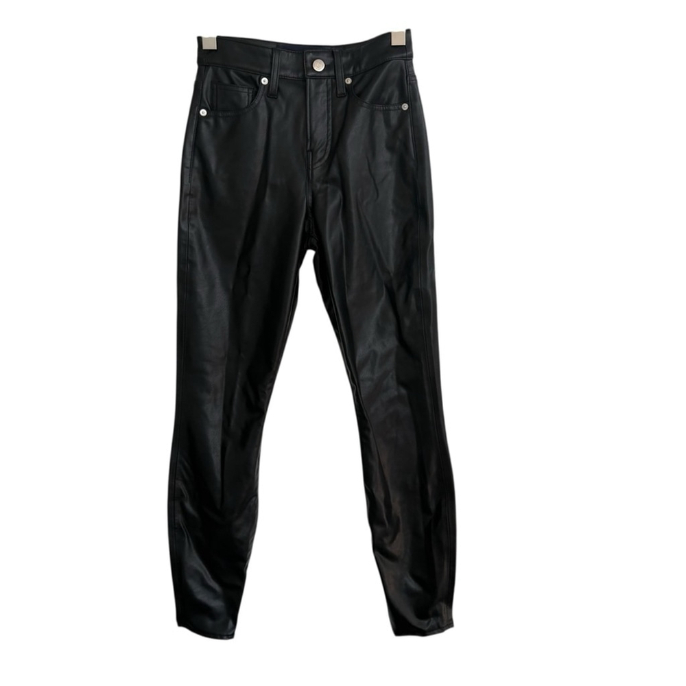 Veronica Beard Debbie Skinny Vegan Leather Pants Sz 24